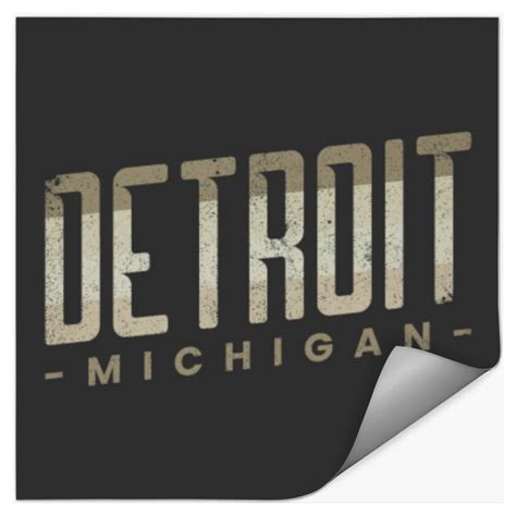 Detroit Michigan USA Motorcity Motown Downtown sold by Inhaler Hunched ...