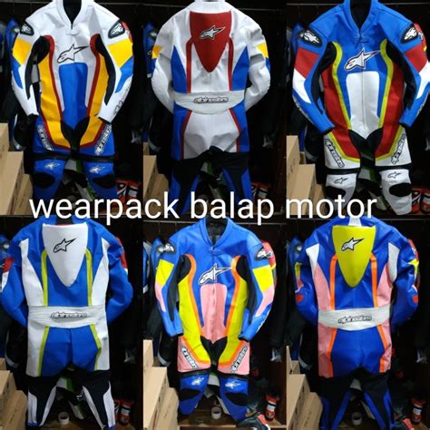 Jual Motor Jaket Wearpack Balap Motor Satu Set Lengkap Jaket Motor