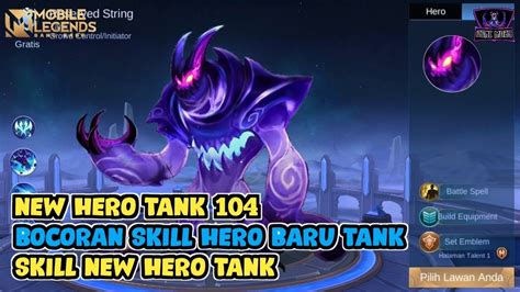 NEW HERO TANK 104 BOCORAN SKILL LEAKED SKILL GAMEPLAY MOBILE LEGENDS