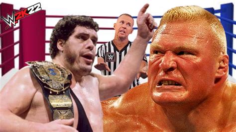 Wwe K Brock Lesnar Vs Andre The Giant The Match Of The