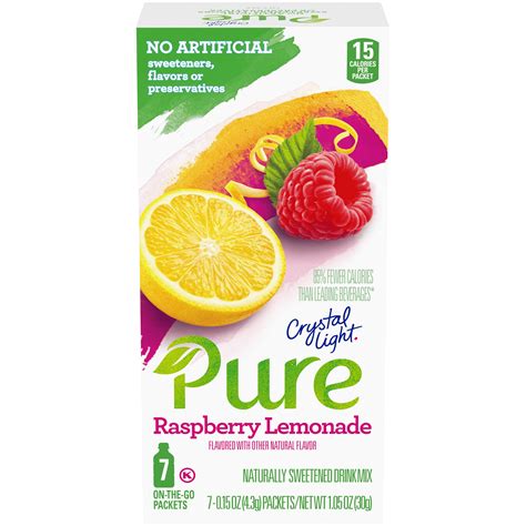 Pure Raspberry Lemonade Powdered Drink Mix Crystal Light Products Heinz®