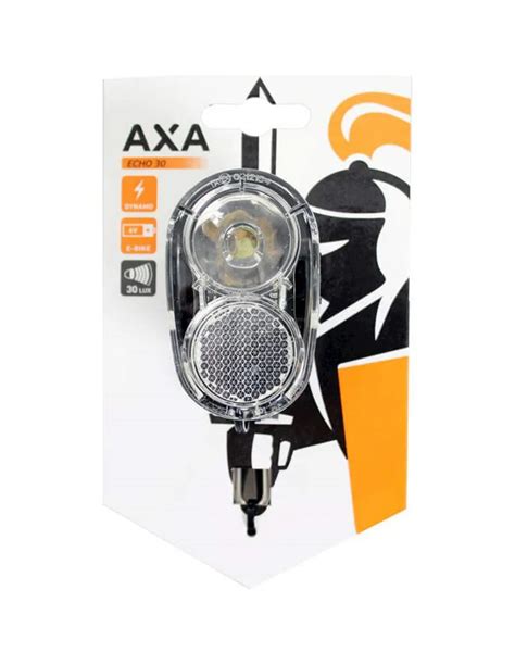 Axa Koplamp Echo Switch Aanuit Dynamo Lux Zwart Het Zwarte Fietsenplan