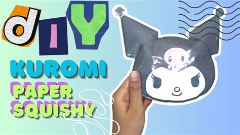 Diy Kuromi Paper Squishy Diy Handmade Papercraft Kuromi Youtube