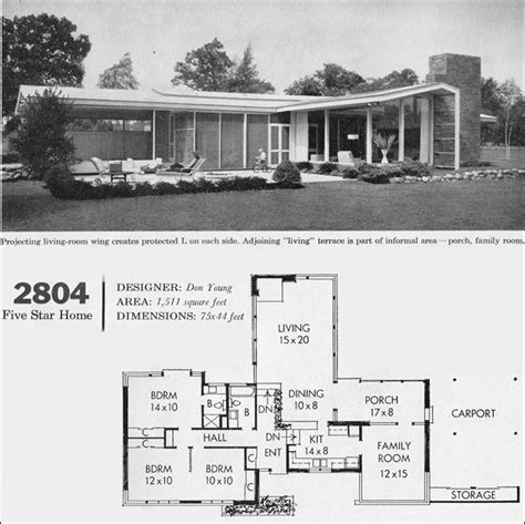 Mid Century Ranch Home Plans House Decor Concept Ideas