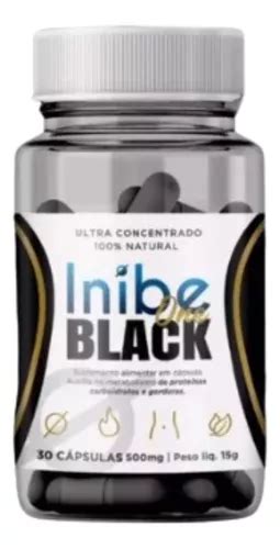 1x Inibe One Black 30 Cápsulas Promoção Queima De Estoque