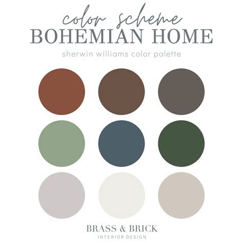 Boho Home Color Scheme Sherwin Williams Paint Natural Paint Colors