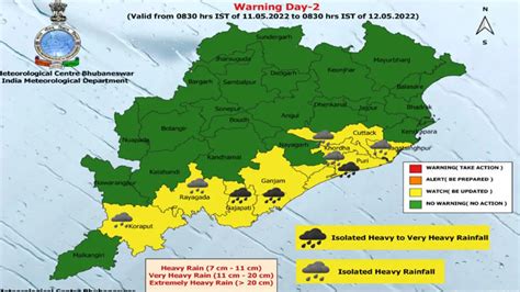 Cyclone Asani Imd Issues Yellow Warning For Heavy Rainfall In Odisha