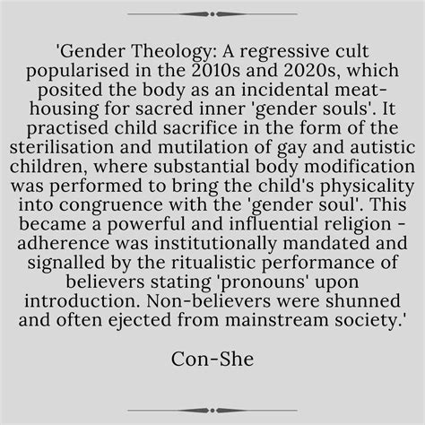 Gender Theology By Con She John C Wrights Journal