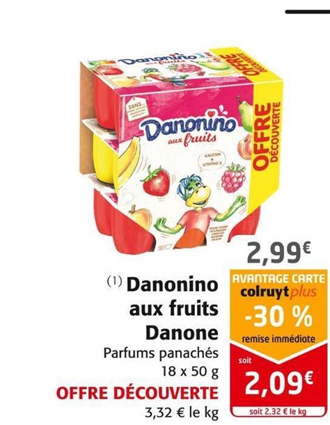 Promo Danone Danonino Aux Fruits Chez Colruyt