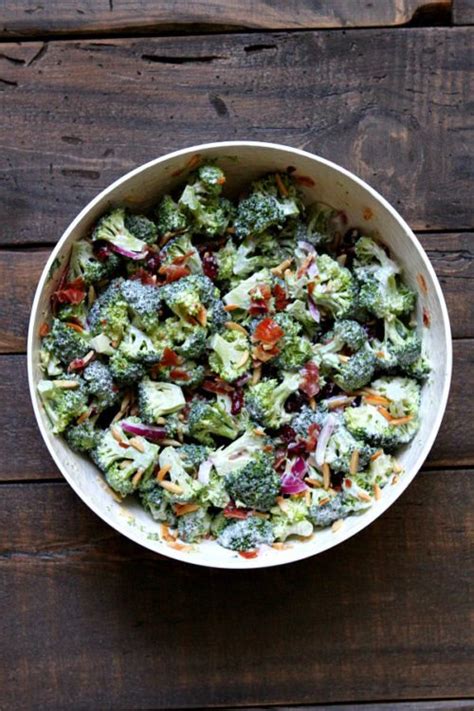 Cranberry Almond Broccoli Salad Recipe Girl