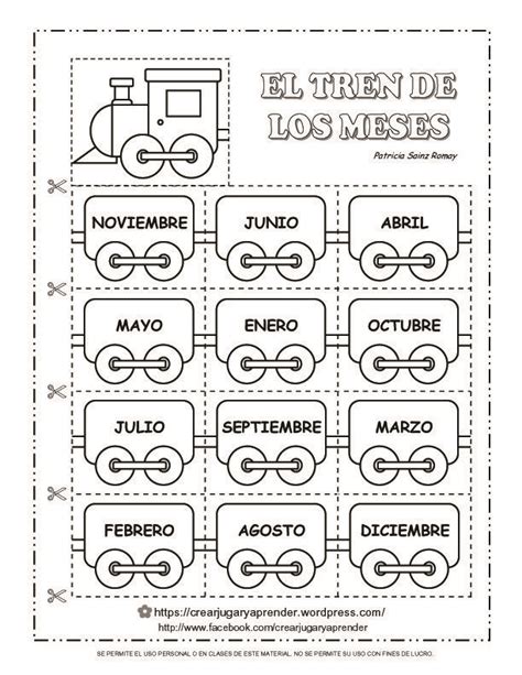 Meses del año en ingles para colorear Imagui