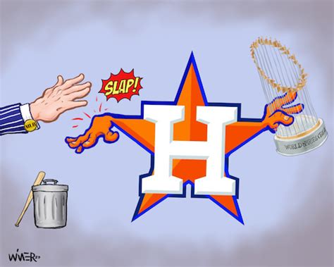 Wrist Slap For Houston Astros By Karlwimer Sports Cartoon Toonpool