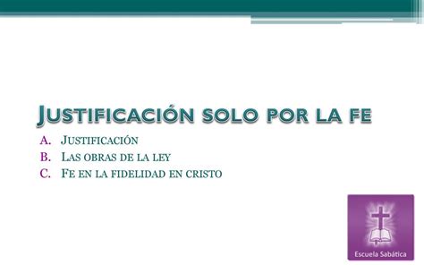 Justificación solo por la fe ppt descargar