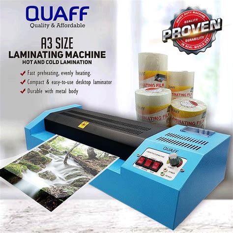 Quaff Laminator Hot And Cold Laminating Machine Size A3 Shopee Philippines