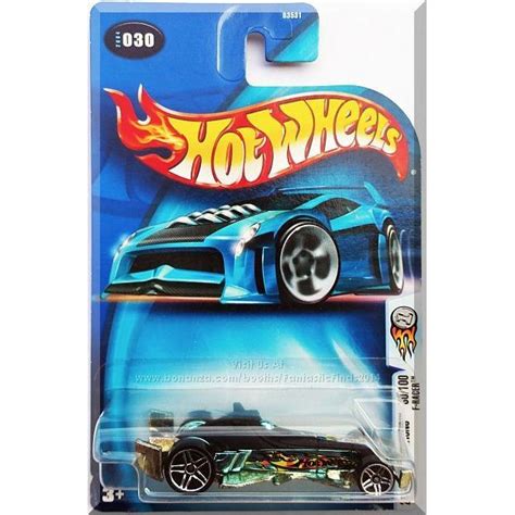 Hot Wheels F Racer 2004 First Editions 30 100 Collector 030 Blue Chrome 027084120134 On