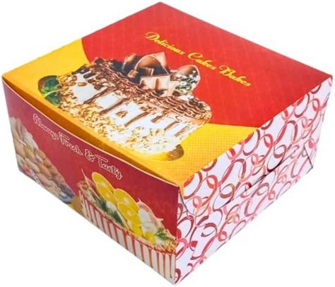 Duplex Paper Printed Cake Box At Rs 16 Piece In Sivakasi ID