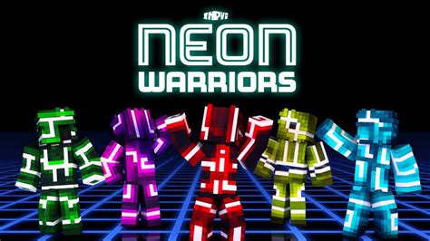 Neon Warriors Skin Pack By Inpvp Minecraft Skin Pack Minecraft