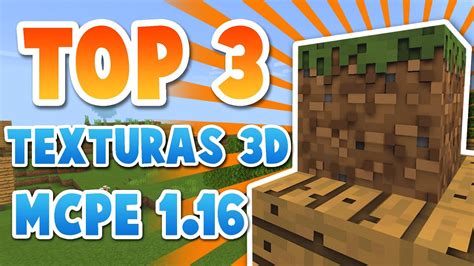 Top 3 Texturas 3D Para Minecraft PE 1 16 Texturas Para Minecraft PE 1