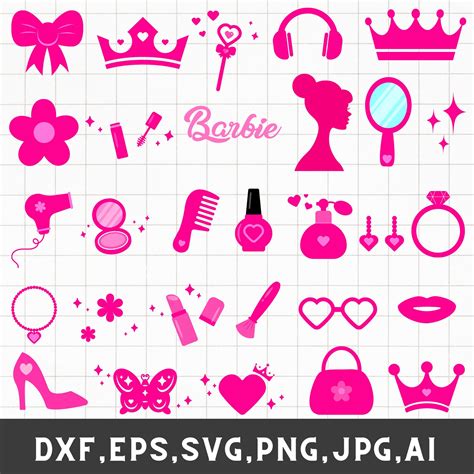 Paquete Barbi Svg Paquete Barb Svg Paquete De Muñeca Princesa Svg