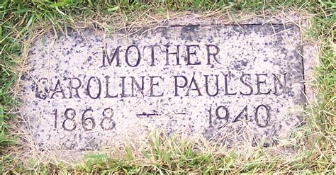 Caroline Hashoff Paulsen 1868 1940 Mémorial Find A Grave