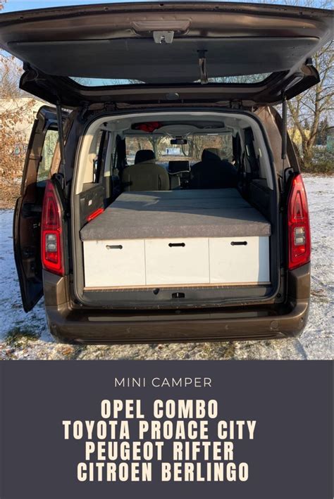 Kamper Camper Minicamper Opel Combo Toyota Proace City Peugeot