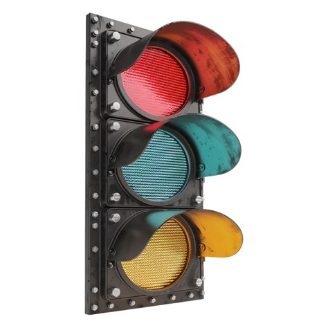 Ai Generated 3d Rendering Of A Traffic Lights On Transparent Background