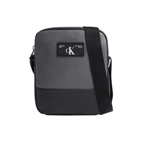 Sac CALVIN KLEIN Mix Media Reporter Noir Femme Adulte Cdiscount