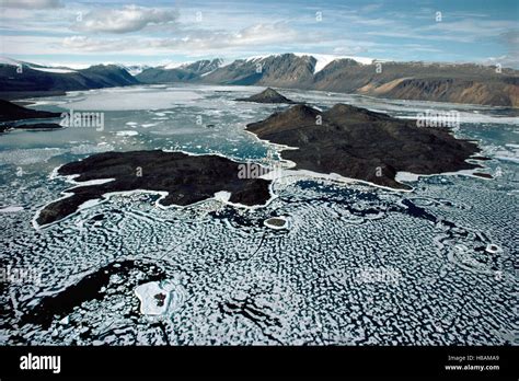 Aerial View Of Fjord Ellesmere Island Nunavut Canada Stock Photo Alamy