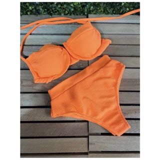 Biquíni Biquini Biquine Bojo Hot Pants Cintura Alta Modelo Suquini Moda Praia Verao Shopee
