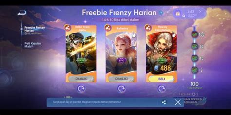 Beli Skin Melady Rare Skin Freebies HOK Honor Of Kings Terlengkap Dan