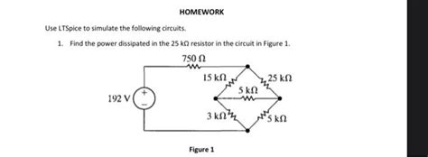 Solved Use Ltspice To Simulate The Following Circuits Chegg