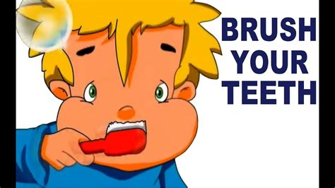 BRUSH YOUR TEETH - with Lyrics | Kindergarten songs, Kids video songs ...