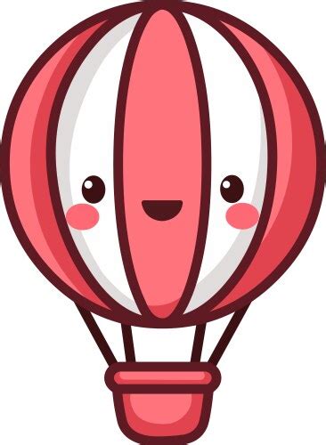 Hot Air Balloon Vector Images Over