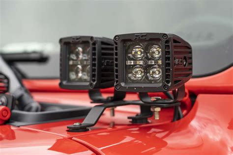 Rough Country Quad Led Light Pod Kit For Jeep Wrangler Jl