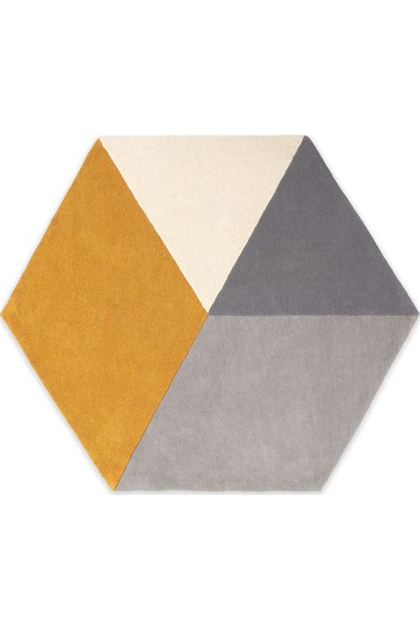 Made Grey And Mustard Rug Wool Rug Mustard Rug Rugs