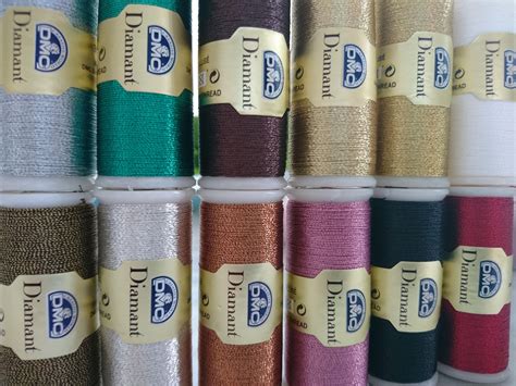 DMC Diamant Metallic Embroidery Thread Art 380 11 Colours Etsy