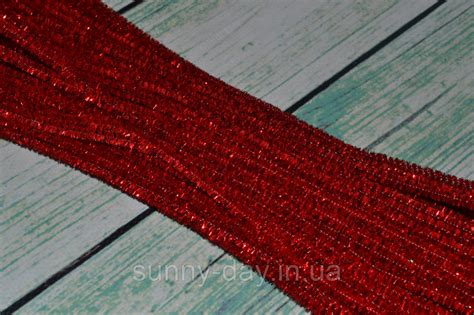 Купить Синельная проволока, №060 темно красный люрекс, цена 1 ₴ — Prom ...