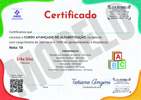 Turma Da Tia Tati Curso Avan Ado De Alfabetiza O