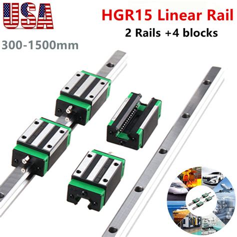 Pcs Hgr Hgr Linear Guide Rail Pcs Hgh Ca Hgh Ca Slider Block