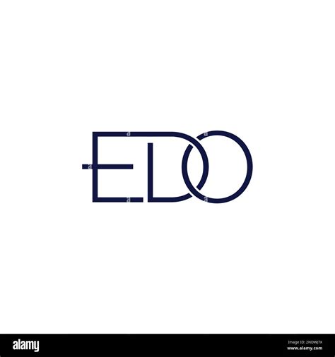 Edo Simple Logo Vector Icon Stock Vector Image And Art Alamy