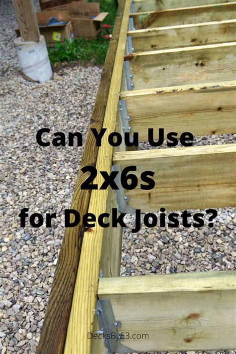 How to Build a Ground Level Deck With 2x6 Joists