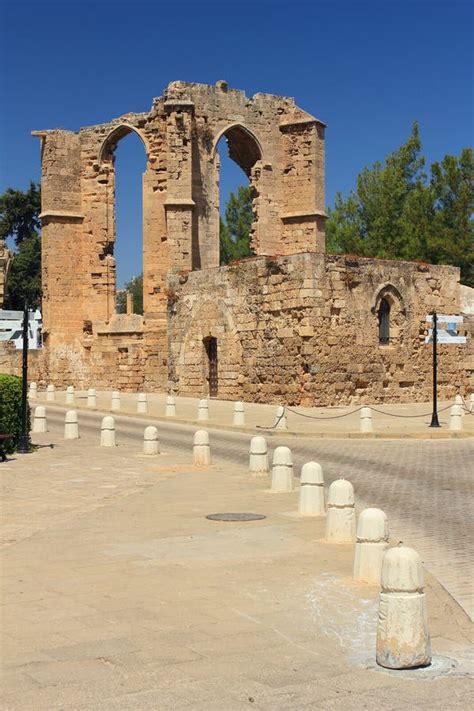 Historical Buildings In The Town Of Famagusta Northern Cyprus Stock