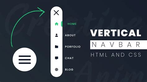 How To Create A Creative Vertical Navbar In HTML And CSS