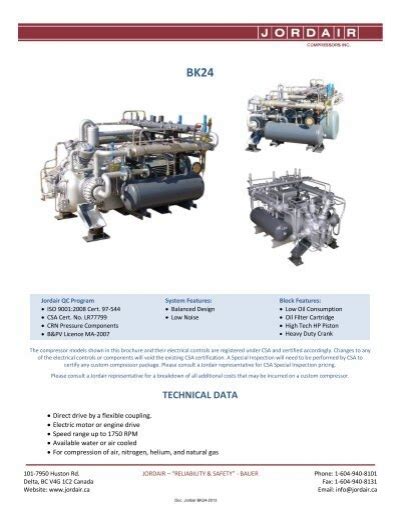 Bk24 Jordair Compressors Inc