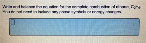 Solved Write And Balance The Equation For The Complete