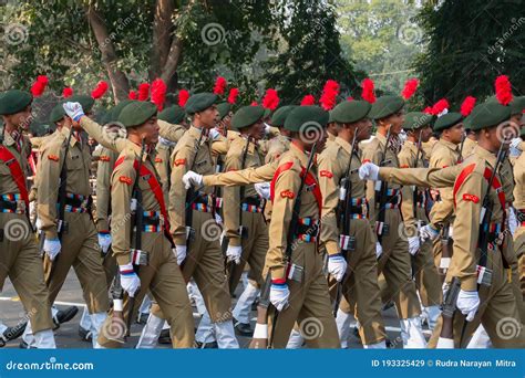 National Cadet Corps Ncc Girls Standing At Playground Editorial Photo