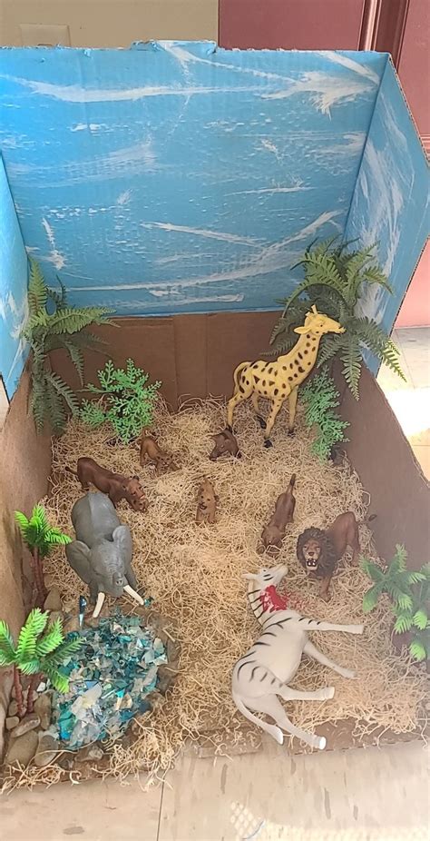 Lion Habitat Diorama Habitats Projects Animal Projects Animal Mural