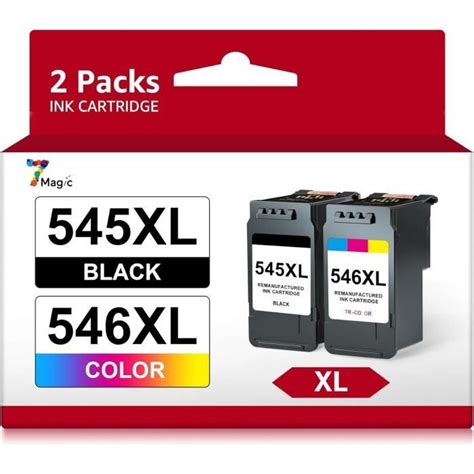 Pg 545Xl Cl 546Xl Remplacement Pour Cartouche Canon 545 546 Pour