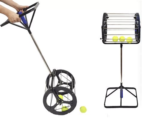 Wholesale Tennis Club Practical Storage Tennis Ball Portable Hopper Picker with Wheels ...