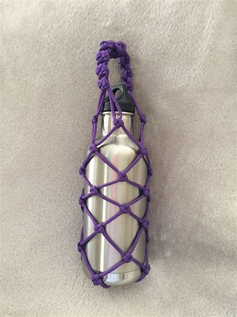 Water Bottle Holder Paracord Water Bottle Holder Bottle Etsy Water